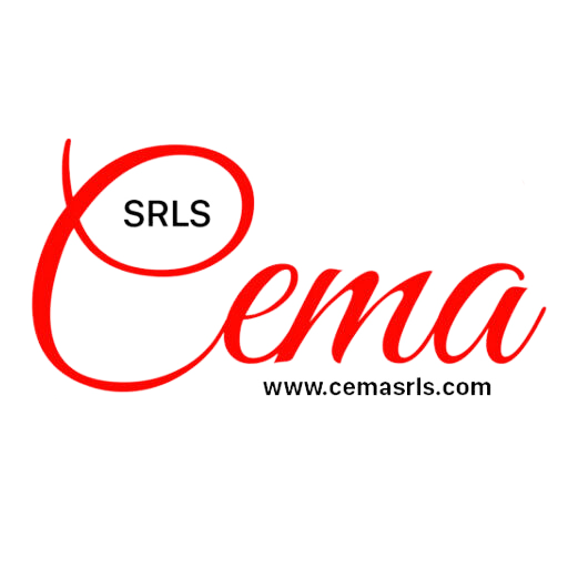 Contatti 2 Logo Cema Srls società gestrice del Josephine Club 2026 Castelfidardo Riviera del Conero con nome stilizzato in rosso e URL sito ufficiale